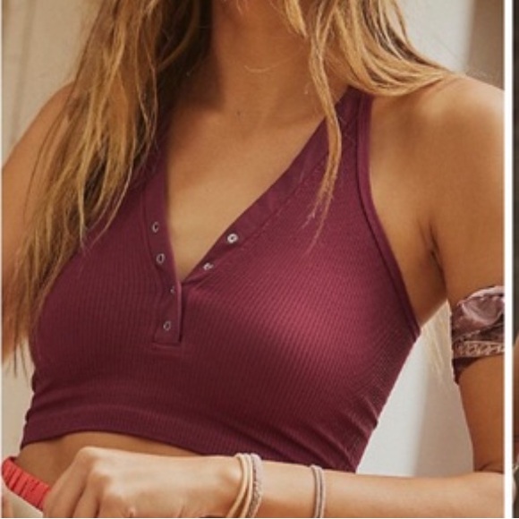 FREE PEOPLE movement custom tie dye Henley top. Size XS/S - Picture 10 of 13